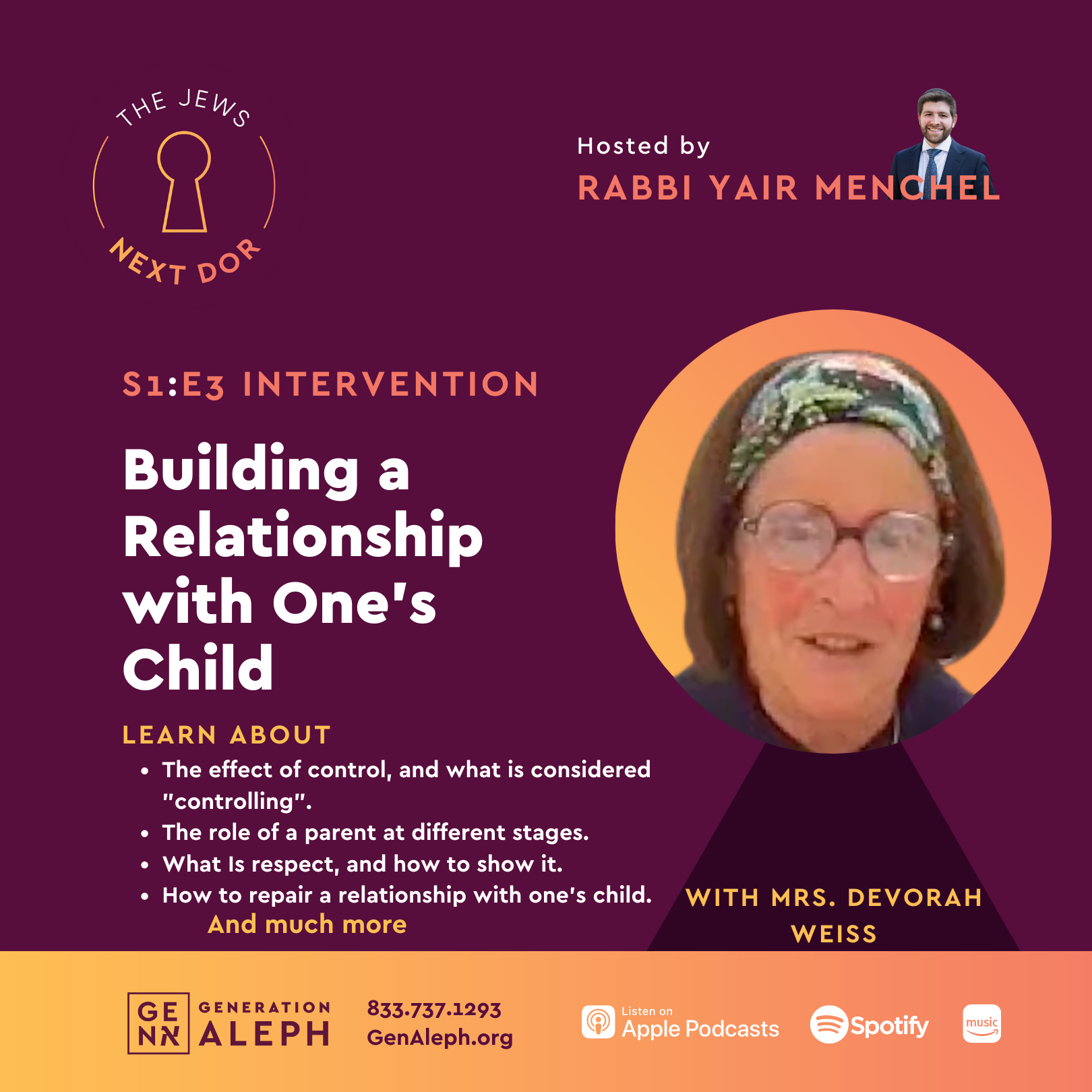 3. Building a Relationship with One’s Child – Intervention – Devorah Weiss (3/4)
