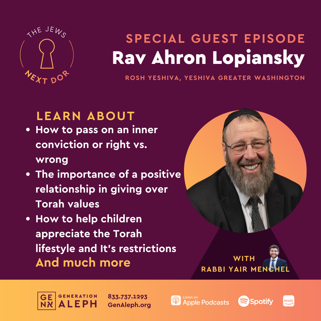 Bringing children to their full potential – Rav Ahron Lopiansky