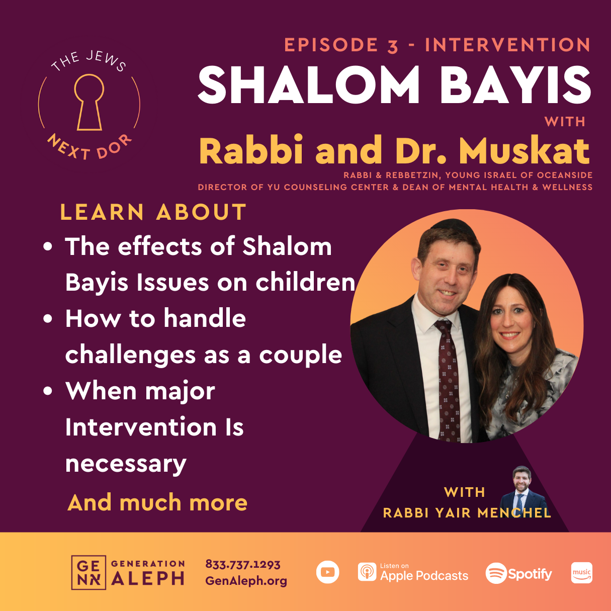 When Marriage Challenges Affect Parenting | Rabbi Jonathan Muskat and Dr. Yael Muskat
