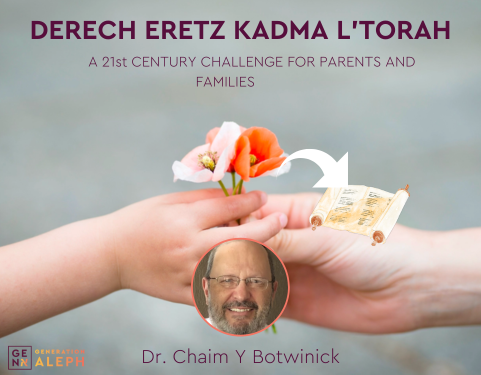 Derech Eretz Kadmah L’torah: A 21st Century Challenge For Parents And Families – Dr. Chaim Y Botwinick