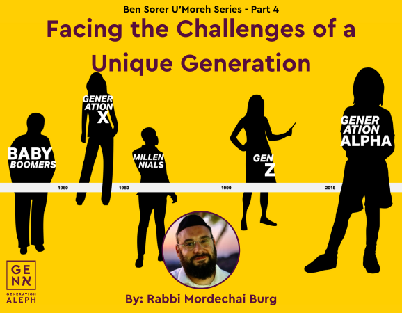 Facing the Challenges of a Unique Generation – Ben Sorer U’Moreh Series – Part 4 – Rav Mordechai Burg