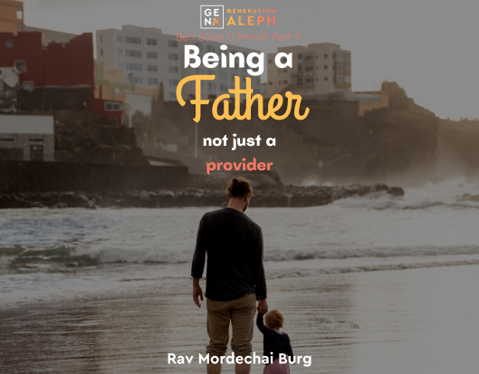 Being a Father, Not Just a Provider – Ben Sorer U’Moreh Part 9 – Rav Mordechai Burg