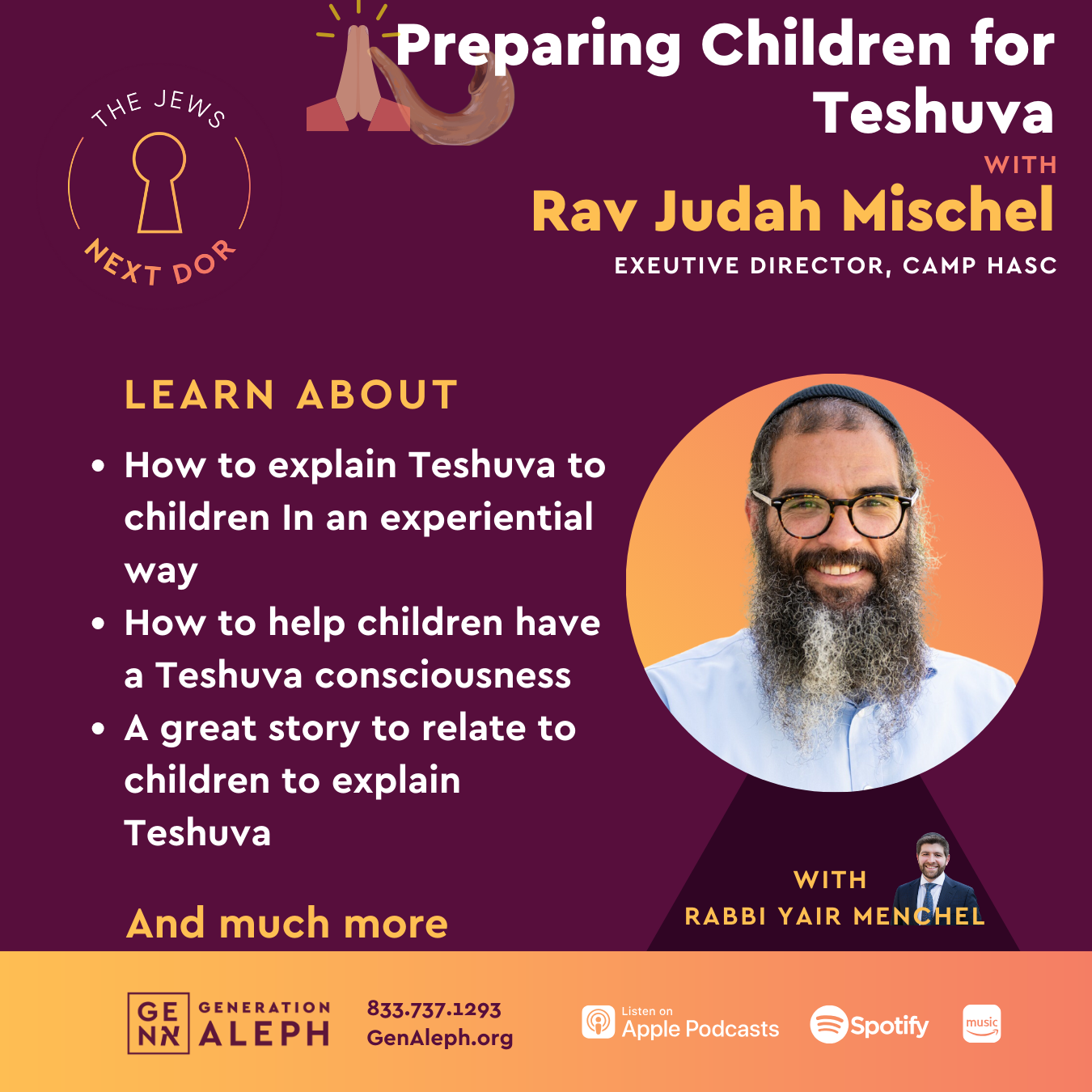 How to Prepare Children for Teshuva – Rav Judah Mischel